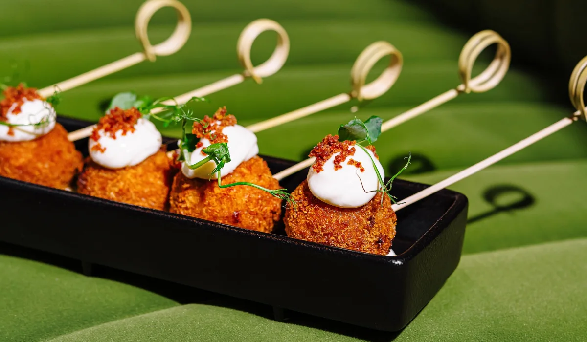 Gourmet appetizers on elegant display